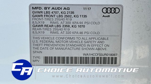 2018 Audi Q3 2.0 TFSI Premium Plus FWD - 22419763 - 26