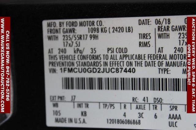 2018 Ford Escape SE FWD - 22939823 - 9