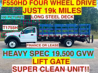2018 Ford F550 STAKE LONG STAKE LIFT GATE 4X4 JUST 19k MILES