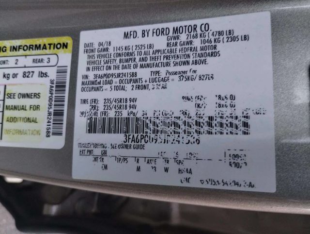 2018 Ford Fusion Titanium AWD - 22932544 - 44