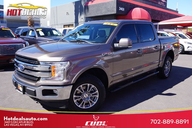 2018 Ford F-150 LARIAT, 4X4, PREMIUM WHEELS, RUNNING BOARDS, NAVIGATION - 22933571 - 0