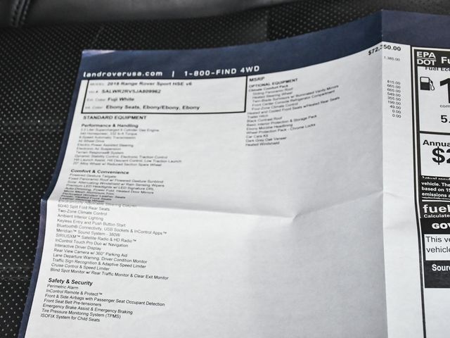 2018 Land Rover Range Rover Sport HSE - 22907354 - 60