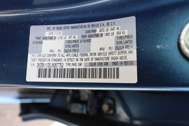 2018 MAZDA Mazda3 4-Door TOURING - 22935013 - 28