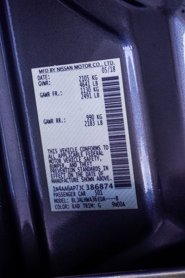 2018 Nissan Maxima Platinum 3.5L - 22929768 - 33