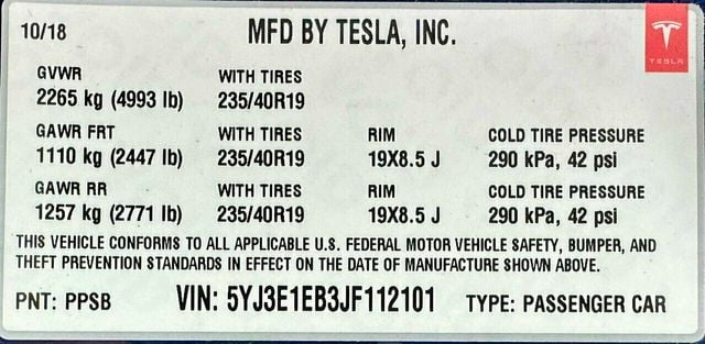 2018 Tesla Model 3 Long Range Battery AWD - 22123732 - 46