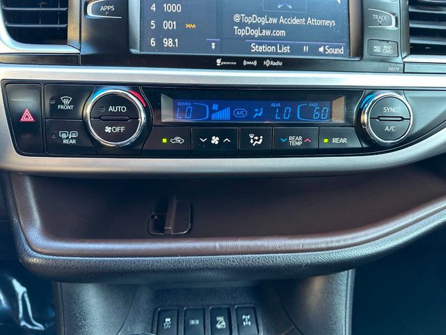 2018 Toyota Highlander XLE V6 AWD - 22916533 - 61