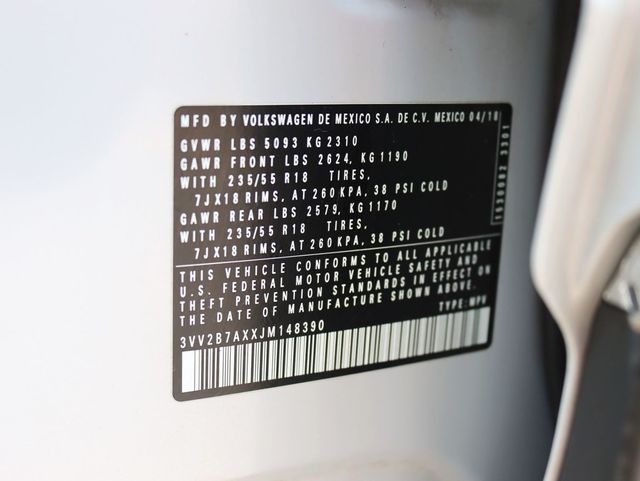 2018 Volkswagen Tiguan 2.0T SEL Premium 4MOTION - 22887871 - 32