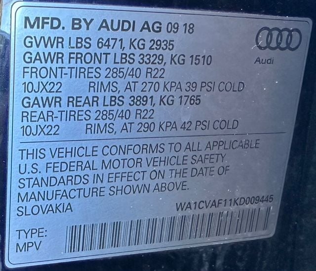 2019 Audi Q8 3.0 TFSI Prestige - 22241702 - 49