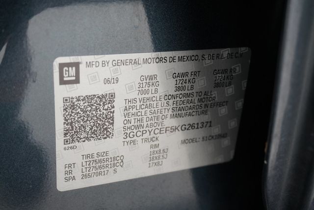 2019 Chevrolet Silverado 1500 4WD Crew Cab 147" Custom Trail Boss - 22937590 - 23