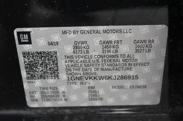 2019 Chevrolet Traverse AWD 4dr Premier w/1LZ - 22930543 - 33