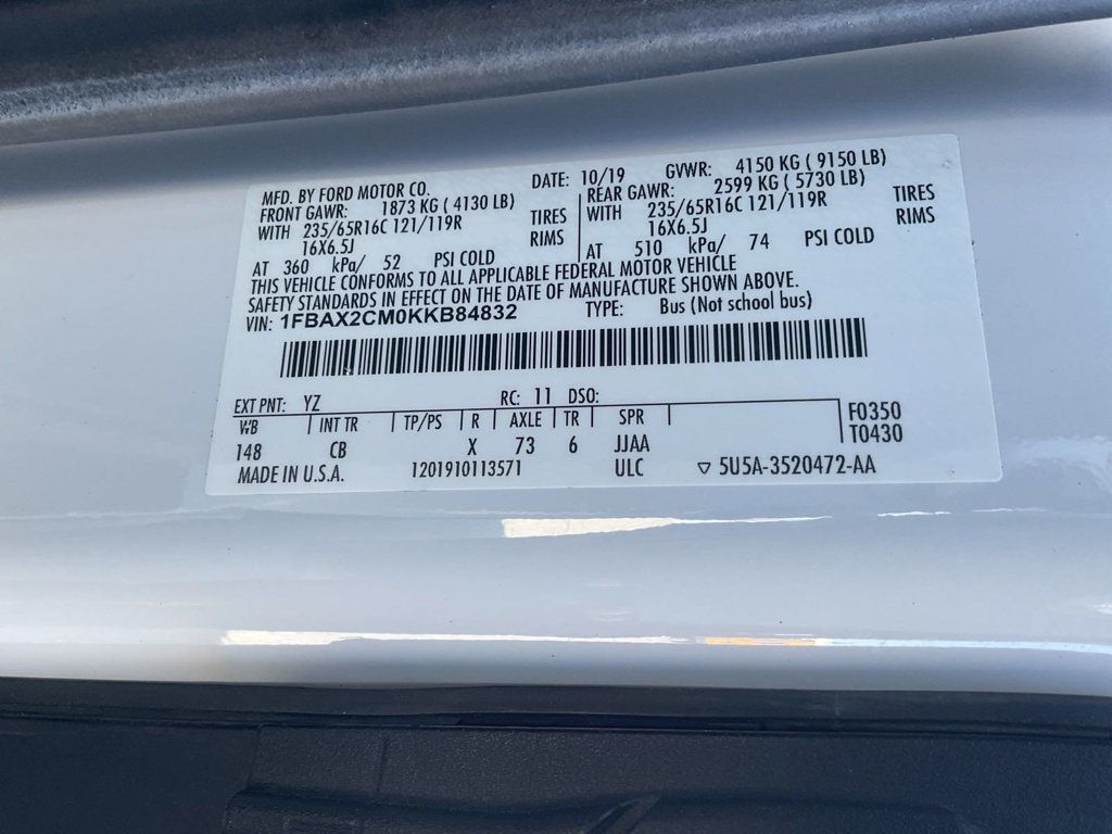2019 Ford FORD TRANSIT - 22248499 - 9