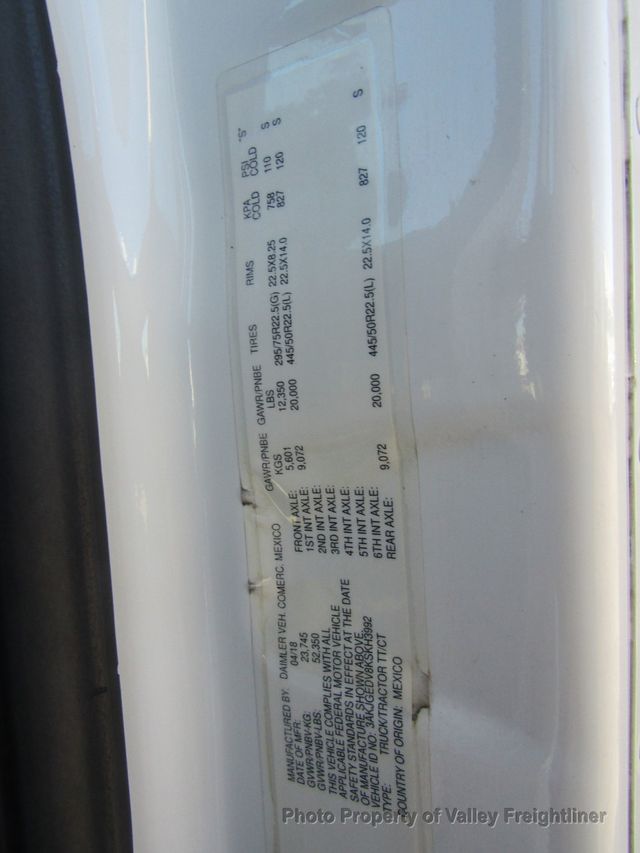 2019 Freightliner Cascadia 126  - 22929410 - 11