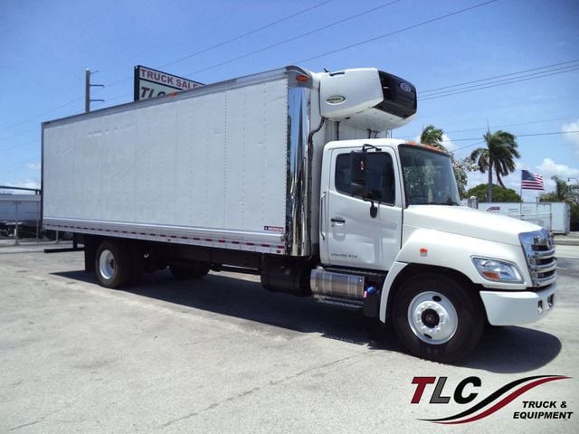 2019 HINO 268A w/ 26ft Refrigerated Box Truck Carrier Supra 860 Reefer - 22874511 - 0