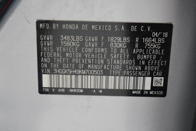 2019 Honda Fit LX CVT - 22910440 - 25