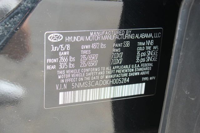 2019 Hyundai Santa Fe SEL Plus 2.4L Automatic AWD - 22870536 - 26