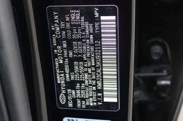 2019 Hyundai Tucson Limited AWD - 22934154 - 31