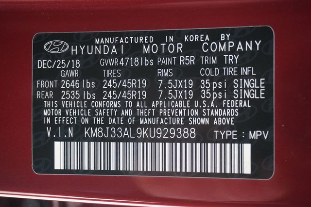 2019 Hyundai Tucson Night FWD - 22937587 - 32