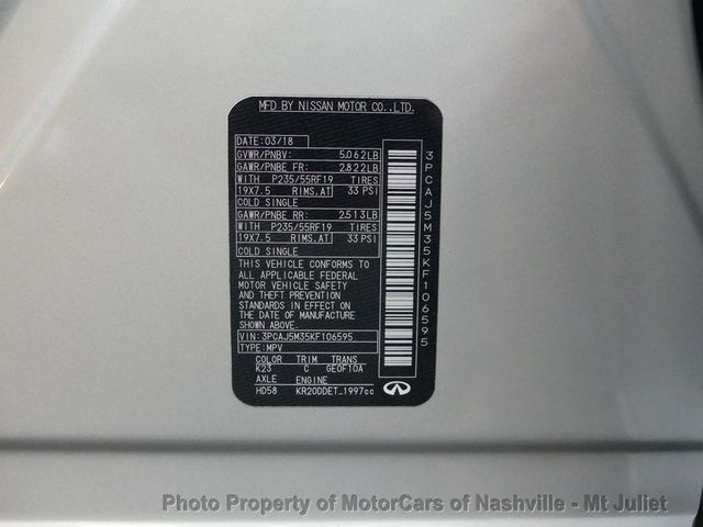 2019 INFINITI QX50 ESSENTIAL AWD - 22928326 - 50