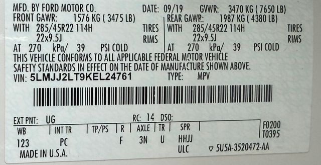 2019 Lincoln Navigator Reserve 4x4 - 22909961 - 55