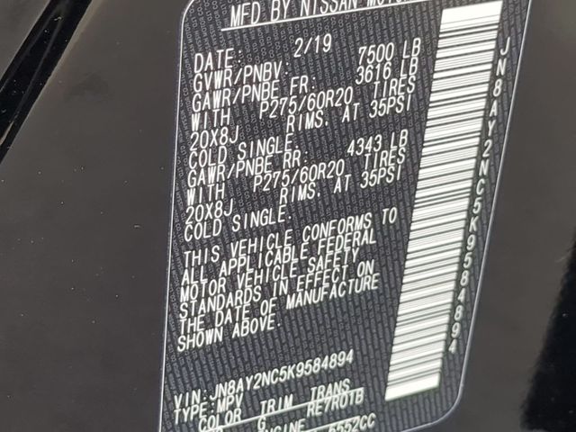 2019 Nissan Armada 4x4 Platinum - 22803458 - 17