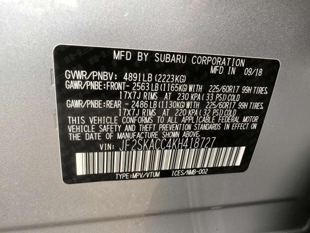 2019 Subaru Forester 2.5i - 22386426 - 18