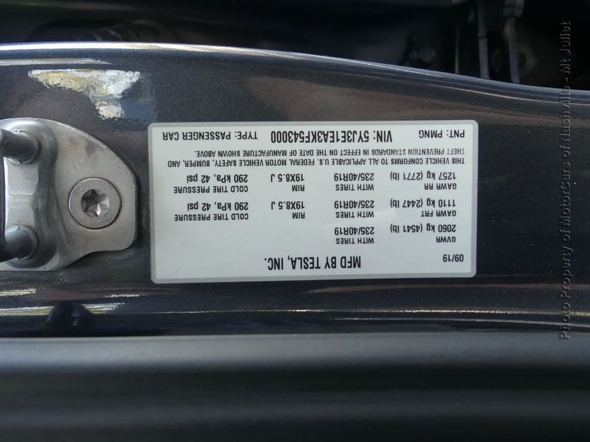2019 Tesla Model 3 Standard Range Plus RWD - 22932323 - 43