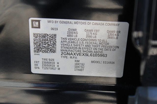 2020 Chevrolet Equinox AWD 4dr LT w/2LT - 22887701 - 24