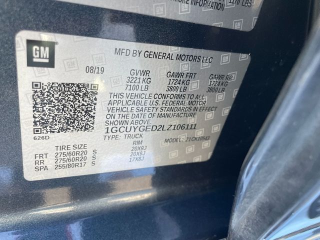 2020 Chevrolet Silverado 1500 4WD Crew Cab 147" LTZ - 22937959 - 19