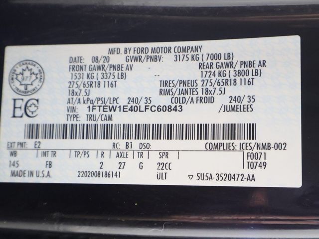 2020 Ford F-150 XLT - 22928369 - 47