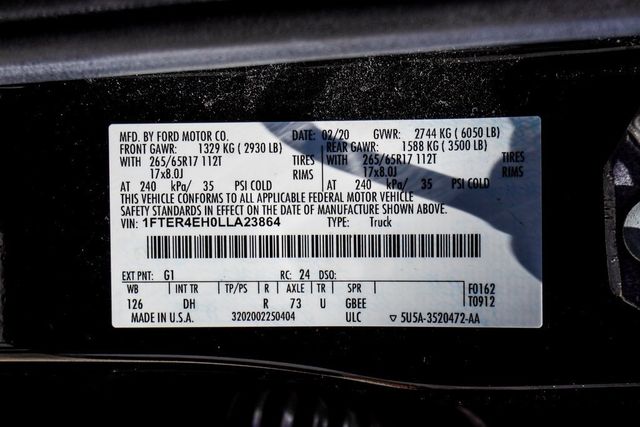 2020 Ford Ranger LARIAT 2WD SuperCrew 5' Box - 22881885 - 43