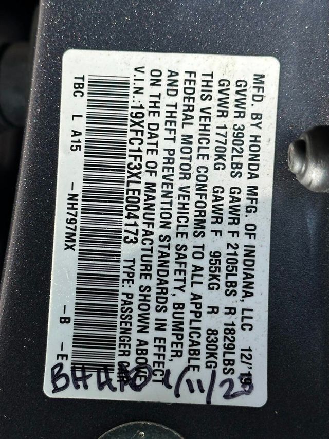 2020 Honda Civic Sedan EX CVT - 22883309 - 13