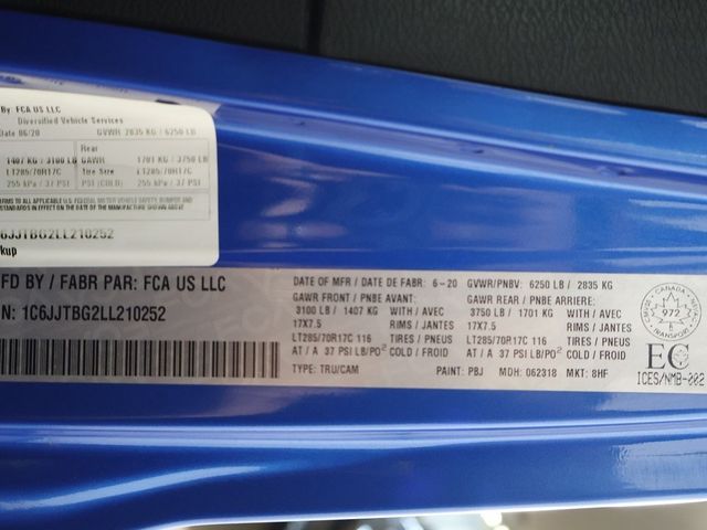 2020 Jeep Gladiator Rubicon 4x4 - 22904432 - 48