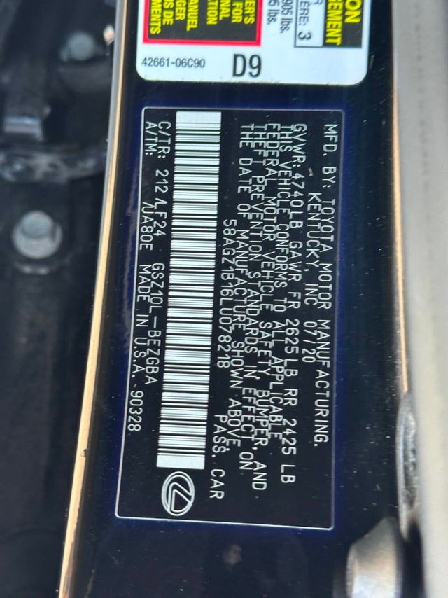 2020 Lexus ES ES 350 F SPORT FWD - 22895310 - 14