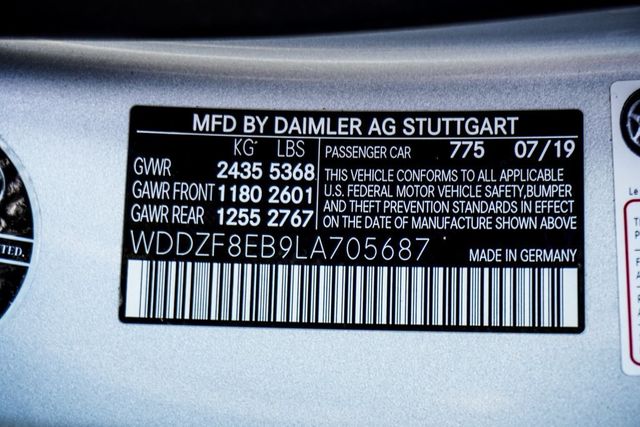 2020 Mercedes-Benz E-Class E 350 4MATIC Sedan - 22903139 - 50