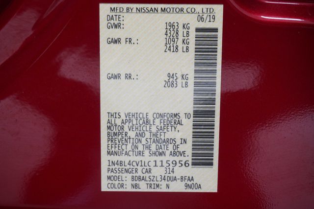 2020 Nissan Altima 2.5 SR Sedan - 22921709 - 27