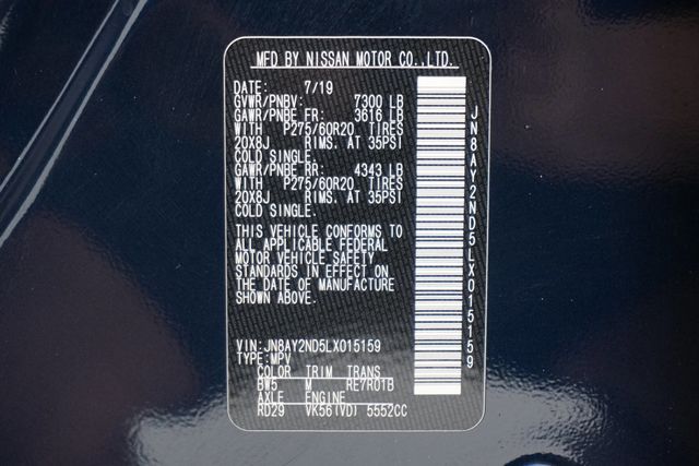 2020 Nissan Armada 4x2 SL - 22856356 - 32