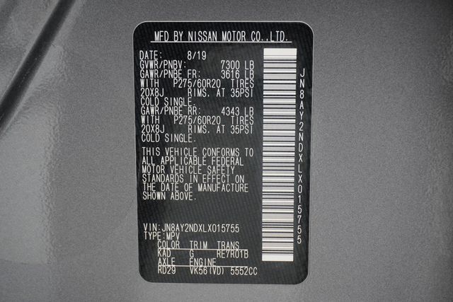 2020 Nissan Armada 4x2 SL - 22889196 - 36