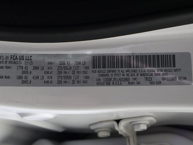 2020 Ram 1500 Laramie 4x4 Crew Cab 5'7" Box - 22894553 - 53