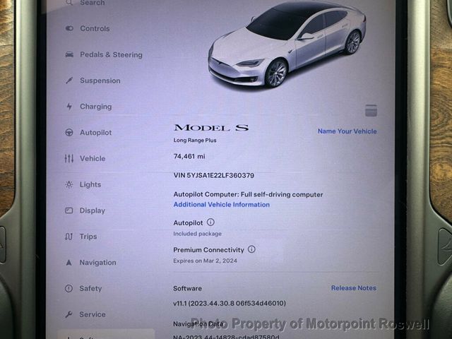2020 Tesla Model S Long Range Plus AWD - 22298263 - 17