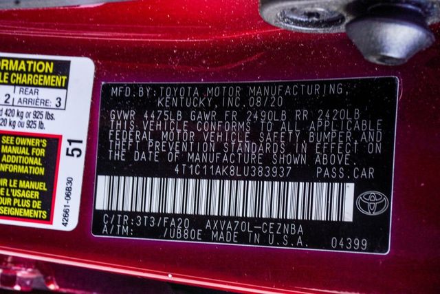 2020 Toyota Camry LE Automatic - 22928430 - 26