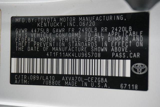 2020 Toyota Camry XLE Automatic - 22894054 - 30