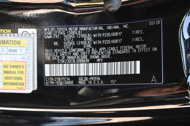2020 Toyota Sienna LE Mobility FWD 7-Passenger Mobility - 22878972 - 27