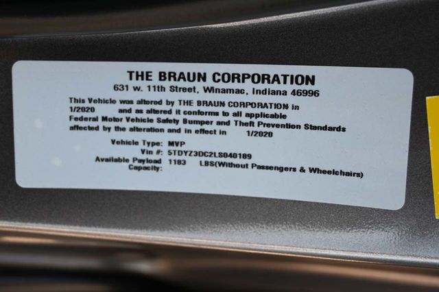 2020 Toyota Sienna XLE Premium FWD 8-Passenger - 22939146 - 33