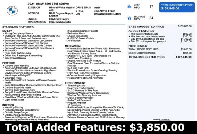 2021 BMW 7 Series 750i xDrive - 22900929 - 2