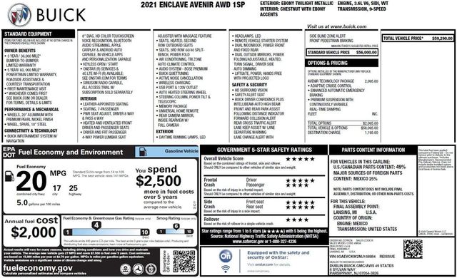 2021 Buick Enclave Avenir Sport Utility 4D - 22924045 - 35