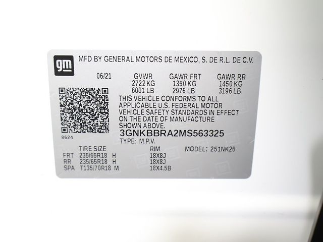 2021 Chevrolet Blazer FWD 4dr LT w/1LT - 22875788 - 45