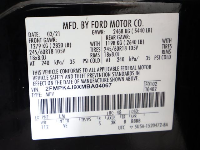 2021 Ford Edge SEL AWD - 22899618 - 52