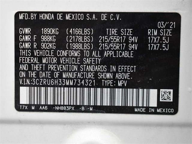 2021 Honda HR-V LX AWD CVT - 22902001 - 3