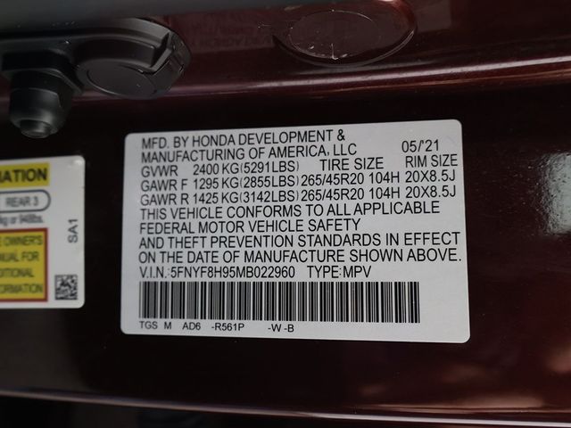 2021 Honda Passport Touring AWD - 22908946 - 58