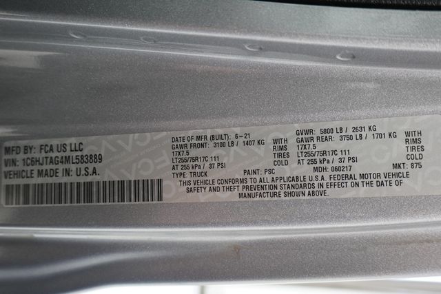 2021 Jeep Gladiator Texas Trail 4x4 - 22932887 - 32